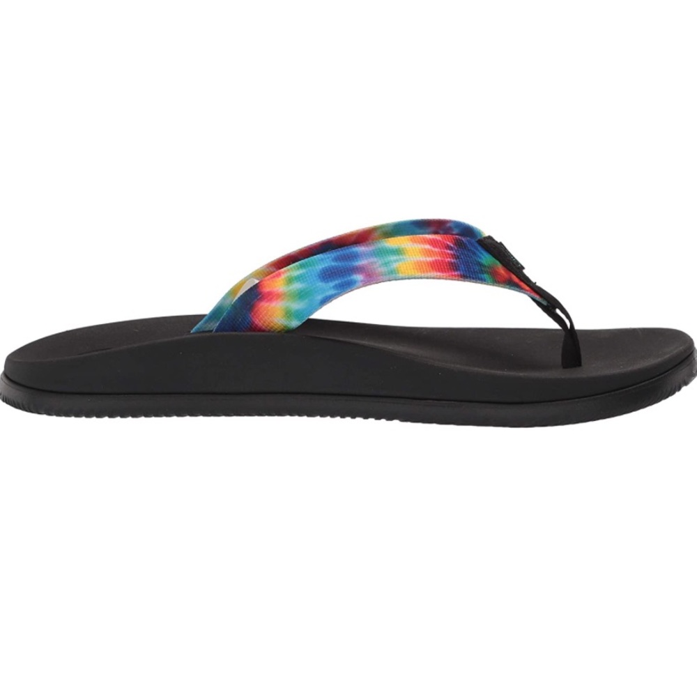 Chaco Mens Tie Dye Flip Flop Sandals Chillos NWT 10 - Picture 3 of 8